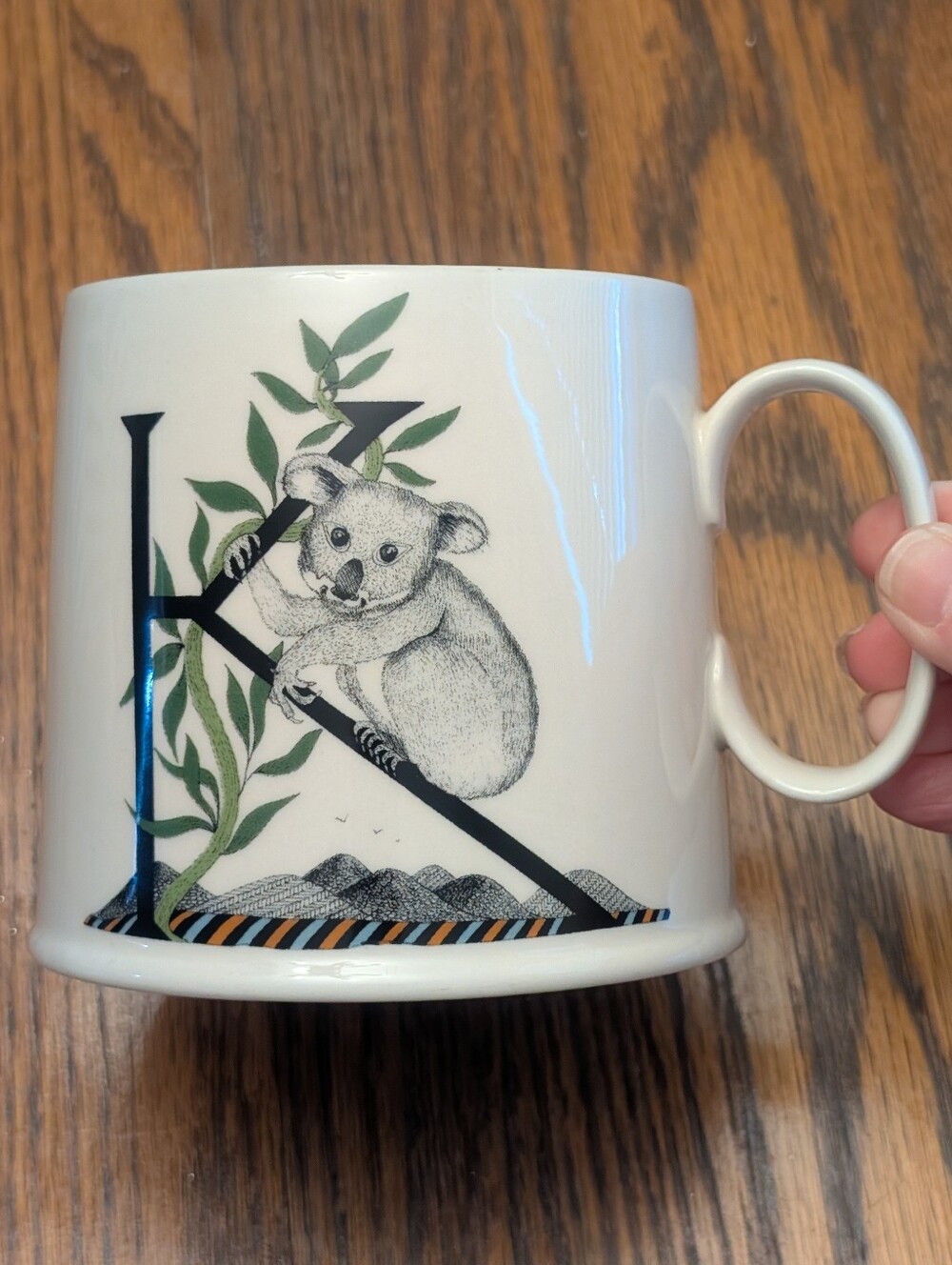Anthropologie by Florence Balducci Letter “K” Mug KOALA